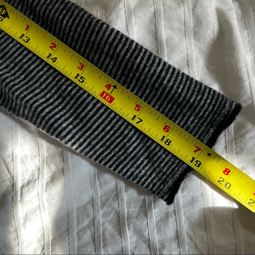 Gray Striped Women's Sweater - Picture 7 of 10